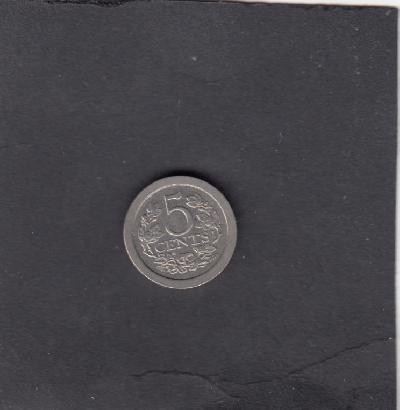 Beschrijving: 5 Cent WILHELMINA  